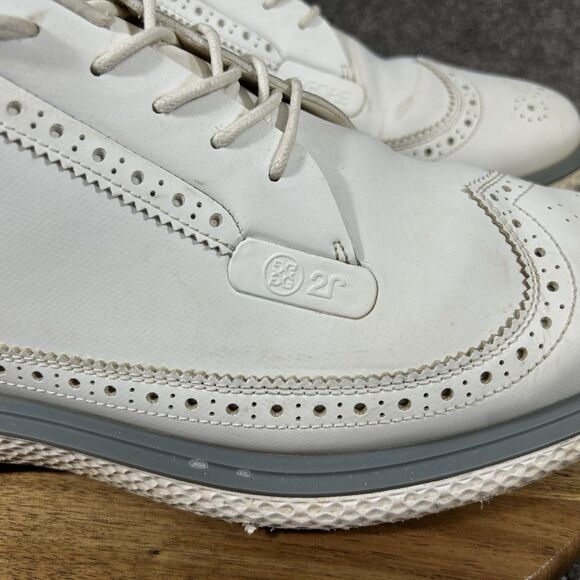 G/FORE Gallivan2r Longwing Men’s Size 12 White T.P.U. Broguing Golf Shoes Used main image 14